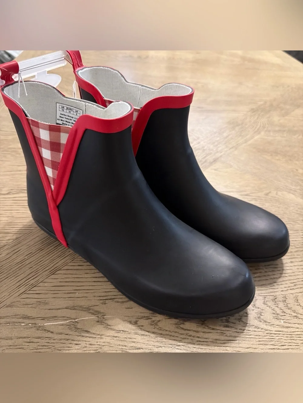 Laura Ashley Ankle Rain Boots Women's SIZE 10 Water-Resistant Lightweight